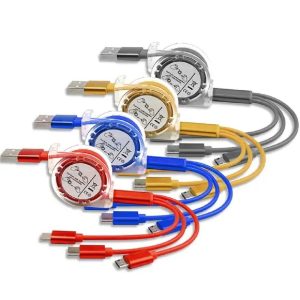 3 in 1 Retractable data usb cable